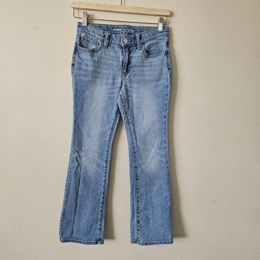 Youth Old Navy Midrise Bootcut Medium Wash 12